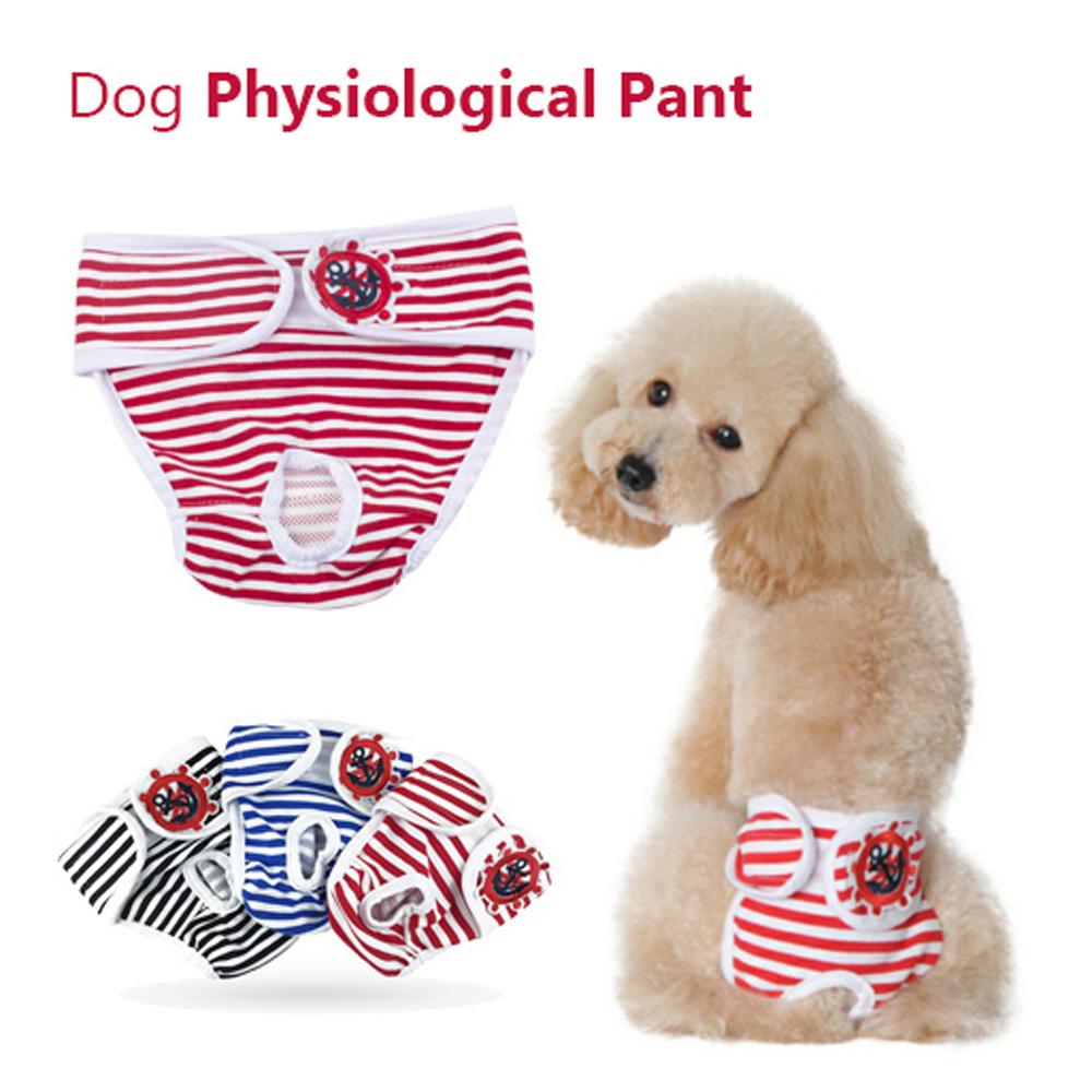 Cotton Briefs For Female Male Dog Physiological Underwear Dog Pant Pet Short Menstruation Diaper