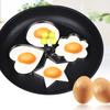 5Pcs Egg Mold Ring Easy To Clean Creative Round Heart Shapes Stainless Steel Frying Egg Mold for Home Kitchen