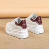 2025 Early Spring New Little White Shoes Platform Heightening Muffin Shoes Popular Versatile Comfortable Lace-up Casual Board Shoes Women