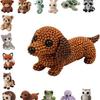 Cute Diy Handmade Colorful Beaded Animal Figurines Material Kit Perfect For Home Desktop Decor Ideal Gifts For Craft Lovers