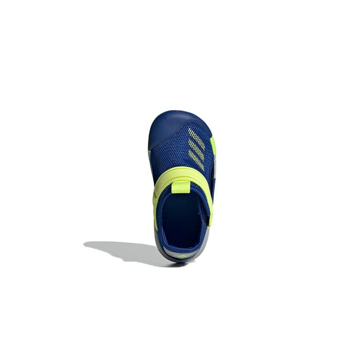adidas Нескользящие Обувь от пинков Низкие Детские Туфли Синий Желтый Младенцы и Малыши GX5118