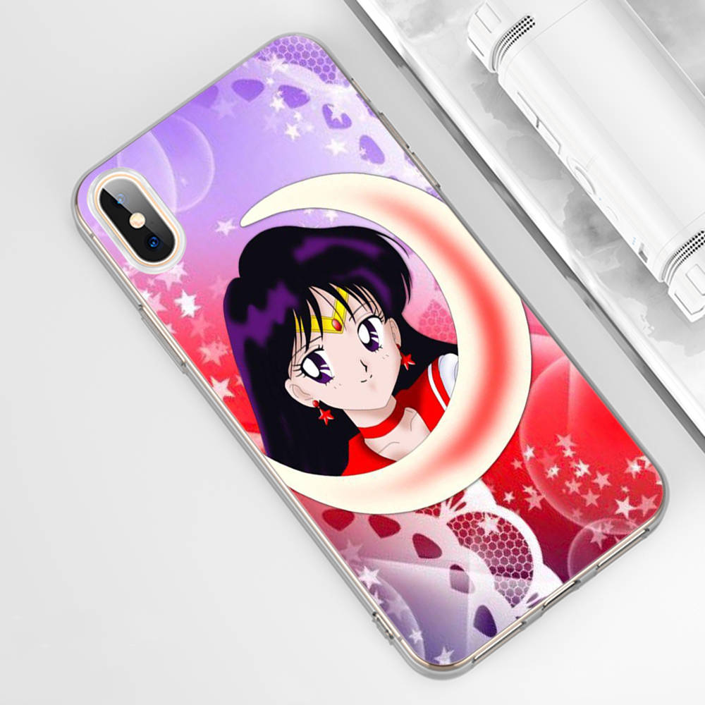 Чехол DT23 Sailor Moon для Samsung A04 A14 A23 A34 A54 M23 M33 M52 M53 Realme 10 9 C30S C35 C55 VIVO Y02S Y21 Y33S Y51 X80 Pro Прозрачная крышка