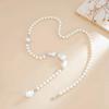 Ingemark Sexy Baroque Imitation Pearl Back Chain Clavicle Choker Women Retro Tassel Necklace Wedding Jewelry Bikini Chest Chain