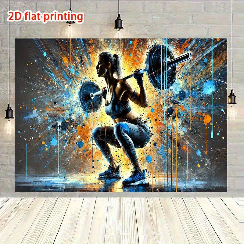 A 2D graphic design with strong dynamics and distinct expressiveness, 1 piece, suitable for home, indoor and outdoor activities