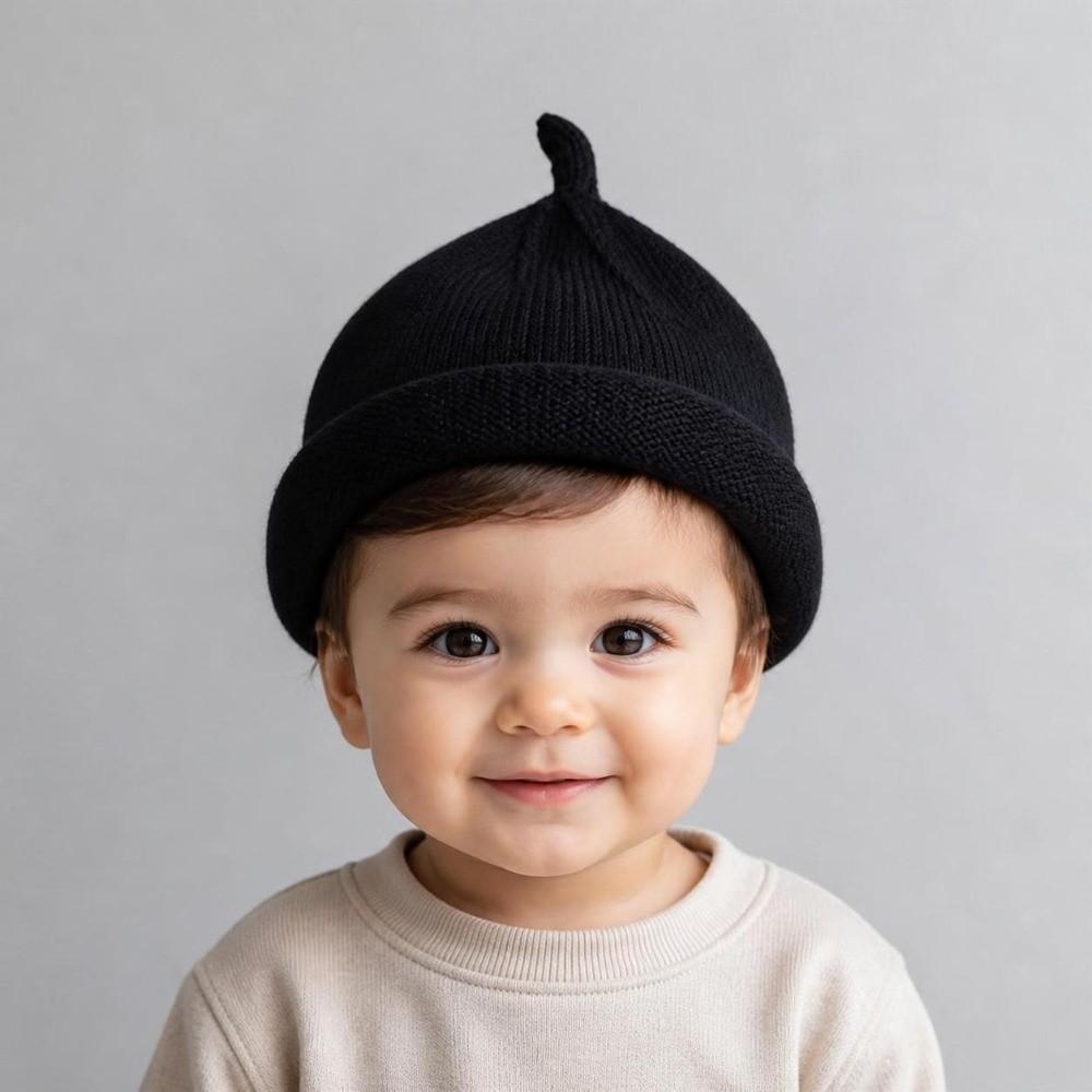Soft Kids Winter Beanie Warm Toddler Cap Cute Style Crochet Bonnet Outdoor Play