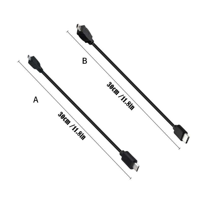 USB C Дата-кабель Мини USB на USB C OTG-кабель Мини 8P на MicroCord для легкой передачи файлов на компьютер, мобильное устройство