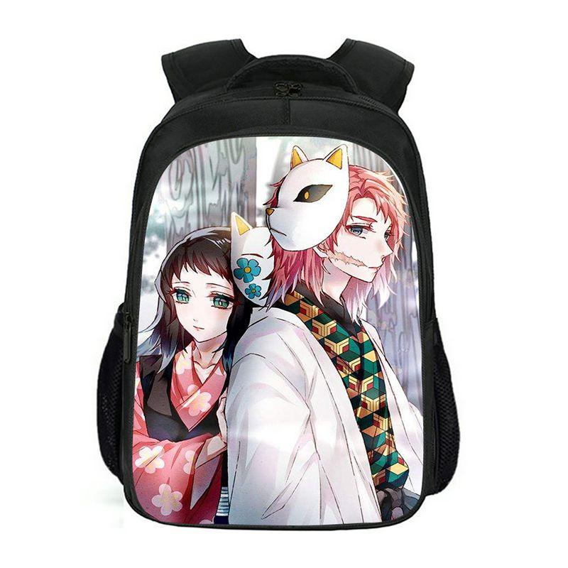 Рюкзак Demon Slayer Kimetsu No Yaiba большой вместимости из прочного материала и стильного дизайна