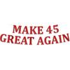 Блестящий баннер MAGA 45-й День Рождения Смешной Баннер для 45-го Дня Рождения Красный Баннер - Украшения для 45-й Свадьбы - Украшения для Юбилейной Вечеринки