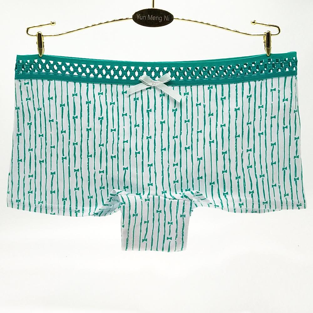 Женские шорты-боксеры, хлопковое нижнее белье, шорты для мальчиков с низкой талией, женские трусики, трусики, нижнее белье, 6 шт.