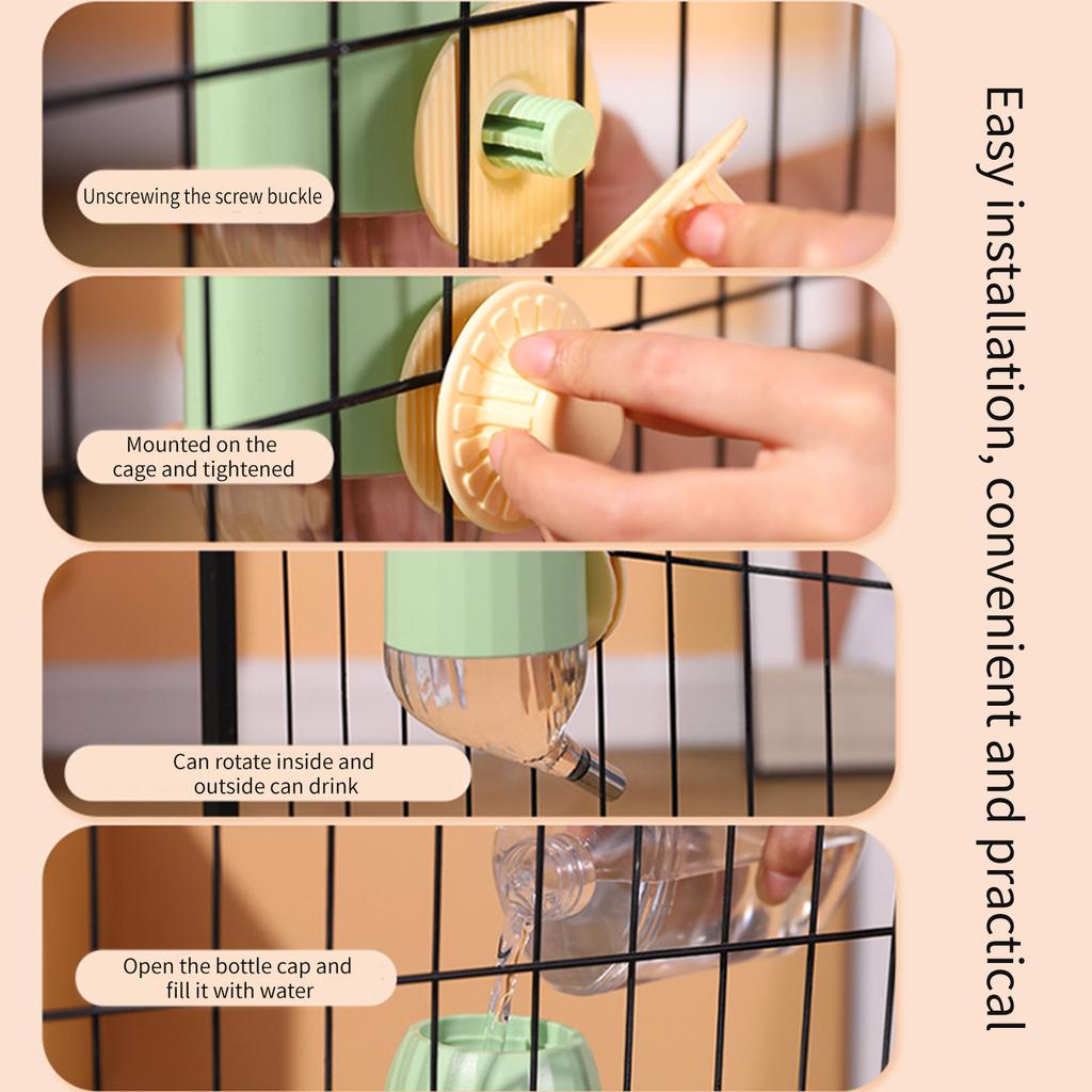 700/500ml Plastic Pet Water Drinking Fountains Bottle Feeder Hamster Cat Pet Dispenser Feeder Cage Hangable Bottles