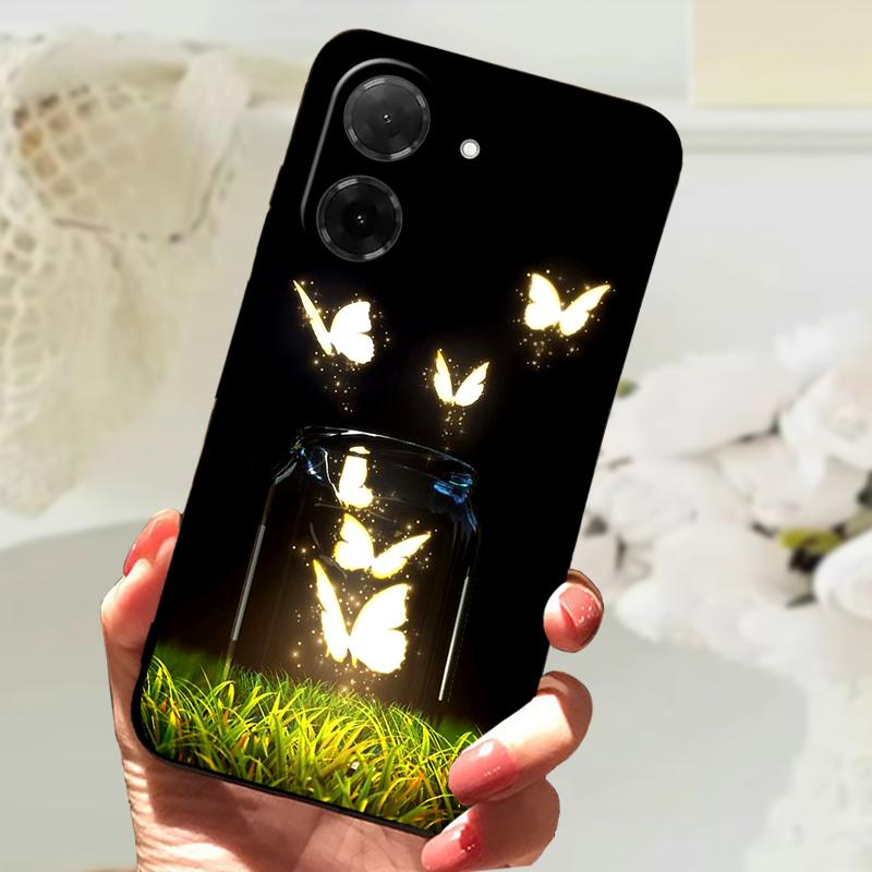 Чехлы для Poco C71 4G Бампер Мягкая ТПУ Задняя крышка Чехол для Xiaomi Redmi A5 4G Мультяшное Животное Ударопрочный Силиконовый Funda Capa