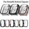 Полный защитный стеклянный чехол для смарт-часов Huami Amazfit Active 2 Square, чехлы-накладки для защиты экрана и закаленная стеклянная пленка