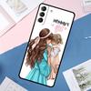 Красивый чехол Мама Дочь Сын для Samsung Galaxy S25 Ultra S21 S22 S24 S23 Ultra S9 S10 Plus S21 FE S25 FE Задняя крышка