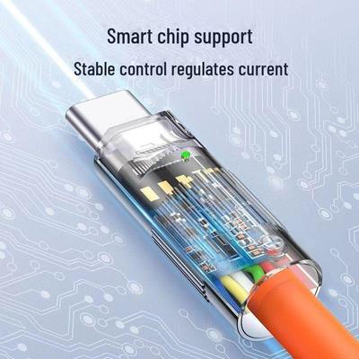 Кабель для быстрой зарядки Type-C мощностью 120 Вт с головкой из цинкового сплава для Huawei P40, совместимый с 6A.