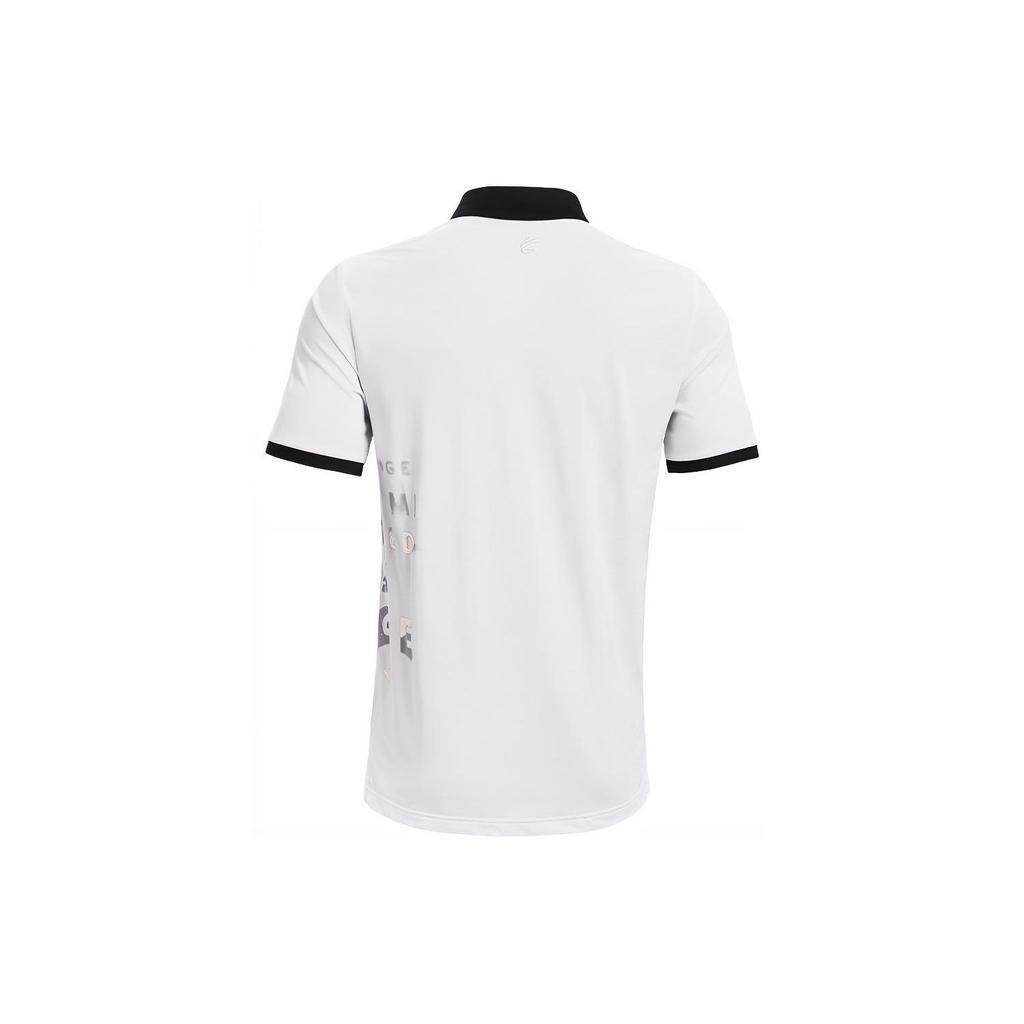 Under Armour Мужская рубашка-поло с принтом Curry Vanish, белая 1361874-100