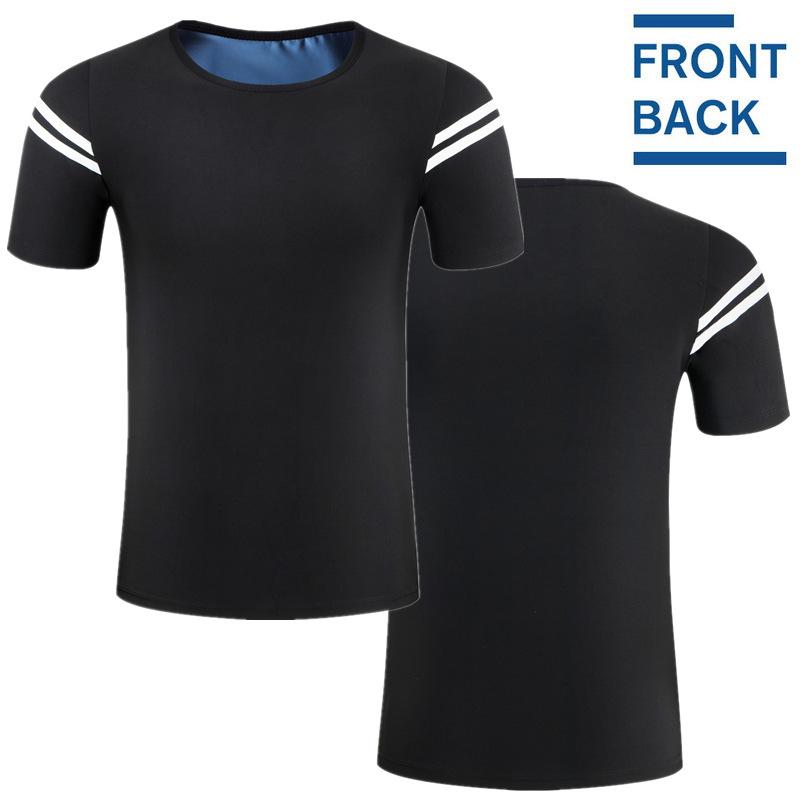 Men Short Sleeve Sauna Sweat Shirt, Tummy Control Compression Shaper for Running Gym Fitness Workout