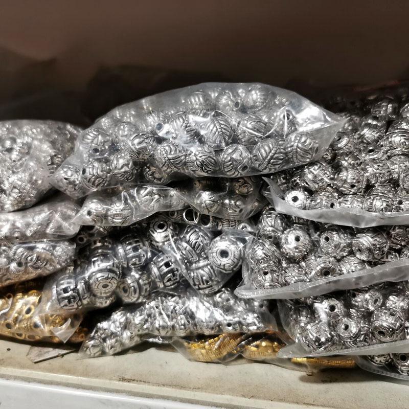 Бусины-разделители из тибетского серебряного сплава для буддийских украшений своими руками