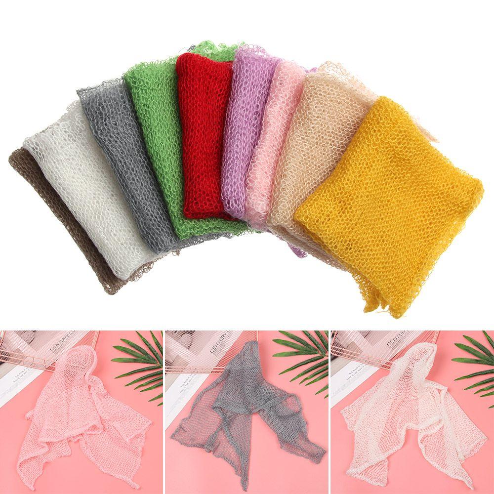 Elastic Studio Shoot Warm Winter Stretch Knit Wrap Blanket Baby Photography Props Newborn Wrap