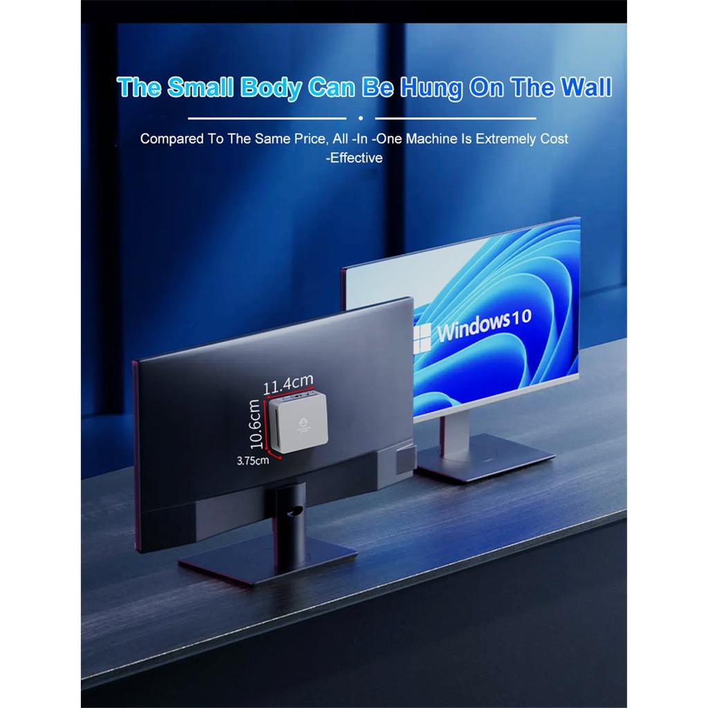 Мини-ПК с AMD Ryzen 7 7730U 7 5800U, Мини-компьютер, Мини-игровой ПК с USB Type-C, Настольный компьютер, Поддерживает тройной 4K-дисплей