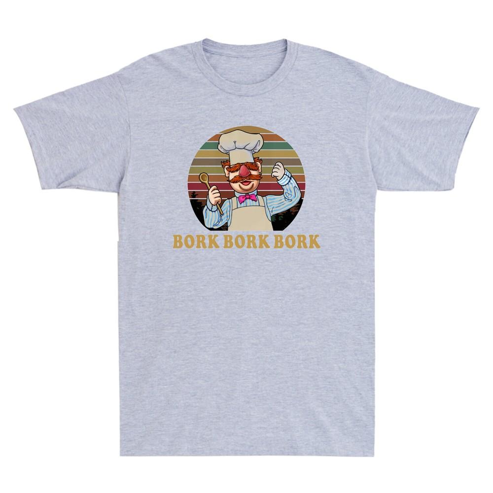 Vert Der Ferk Bork Bork Bork Funny Novelty Chef Gift Spoon Vintage Unisexs Tshirt
