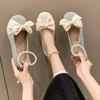 Fashion Shoes for Women 2024 Fashion Round Toe Women's Flats Autumn Shallow Mouth Bow Tie Solft Sole Shoes Ladies Light Flat Shoes