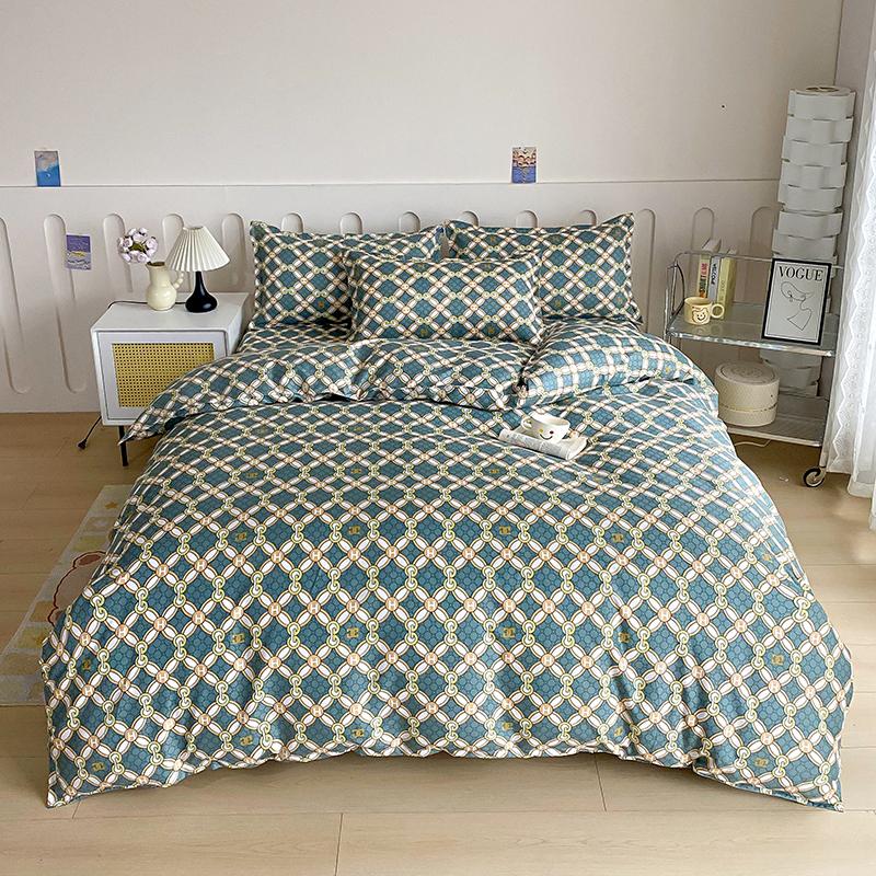 Синий полосатый клетчатый комплект пододеяльников современный геометрический пододеяльник с наволочками комплект постельного белья 3 шт для детей декор комнаты для мальчиков