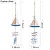 1 Gift Small fish Home Decoration Ocean style Decorative Hanging Ornaments Wooden pendant Crafts