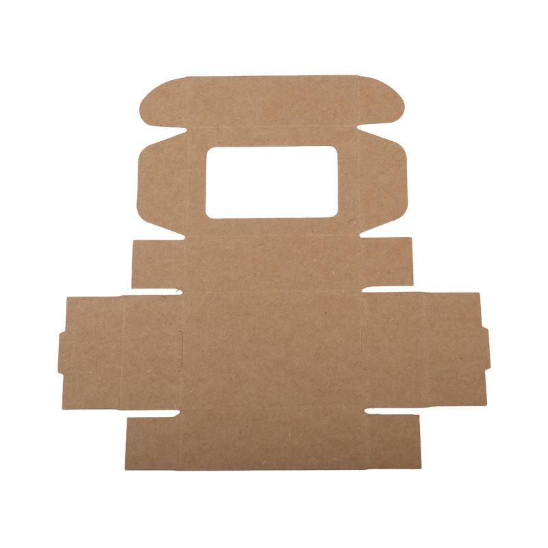 25PCS Kraft Paper Box With Clear Window Homemade Boxes Presents Packaging Boxes For Cookies Packaging Candy Box Birthday Gift