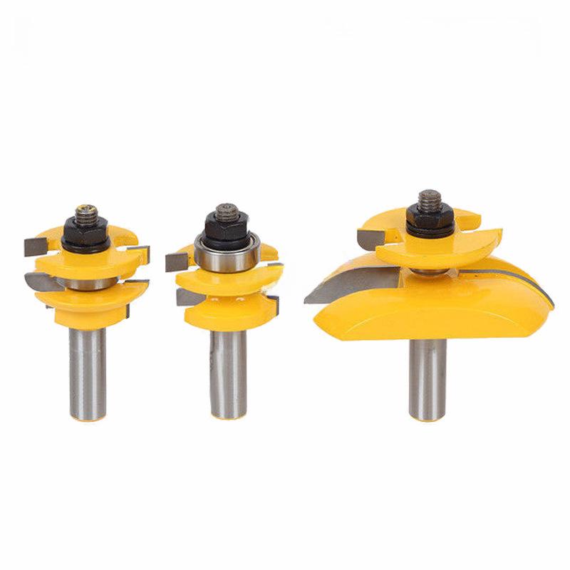 1/2 Handle 3-Piece Mortise Knife Set for Woodworking and Kitchen Cabinet Engraving