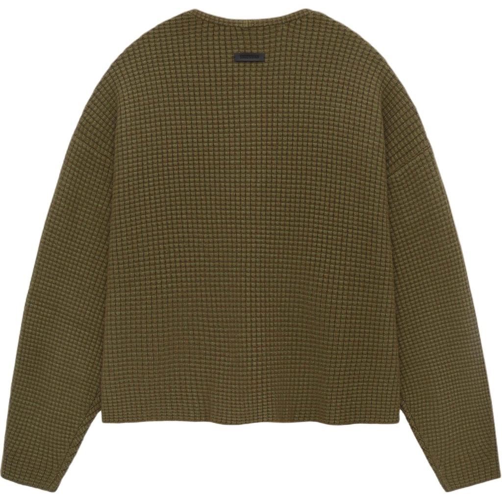Fear of God Essentials Осень24 В ШКОЛУ Тяжелый Вафельный Кардиган V Мужской 192BT246204F