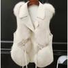 Stay Warm and Fashionable with Women's Short Faux Fur Vest Jacket