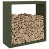 VidaXL Firewood Rack Green 100x40x100 Cm Steel, Log Store, Fireplace Log Holder, Support of 850971