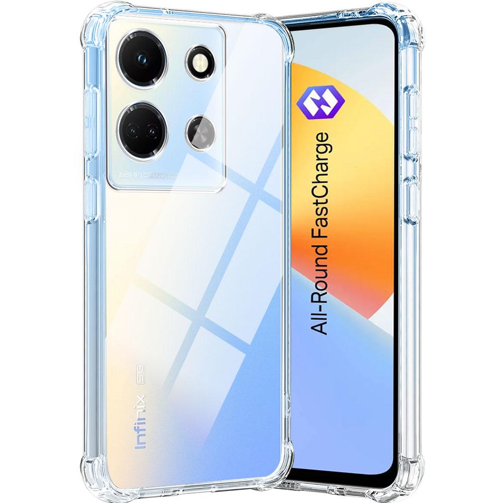Для Infinix Smart 9 8 7 6 Note 30 40 Pro Plus 12 11 Pro VIP Zero 30 40 GT 20 Pro Чехол Прозрачный Мягкий Силиконовый Ударопрочный Защитный Чехол