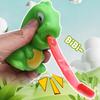 Yousheng Fidget Toy Pinch Frog Dinosaur Sticking Tongue Out Creative Decompression Toy for Kids Portable Stress Relief Toy Christmas Birthday Gifts