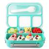 1pc 1300ml Insulated Lunch Box 4 Compartments Plastic Microwavable Bento Box For Kids School Food Container Vacuum Flasks