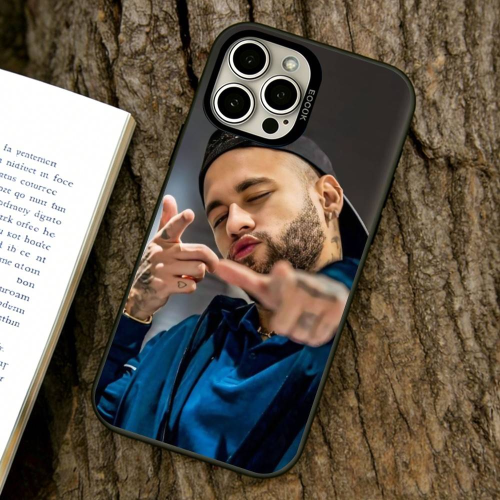 Чехол для телефона с Неймаром для iPhone 17,16,15,14,13,12,11 Plus,Pro Max,XS,Цветной Серебряный Покрытый Внутренний Чехол