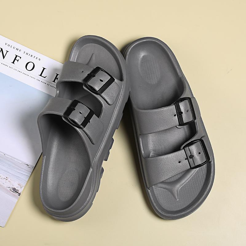 Мужские тапочки модные тапочки для мужчин домашние сандалии толстая подошва мягкие ЭВА женские сандалии лето 2024 пляжная обувь