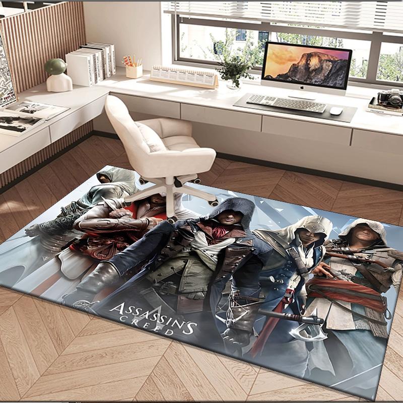Assassin Game Area Rug Suitable for Indoor And Outdoor,Carpets for Playroom, Homes, Offices, Living Rooms,Home Decor,Christmas Fan Gift