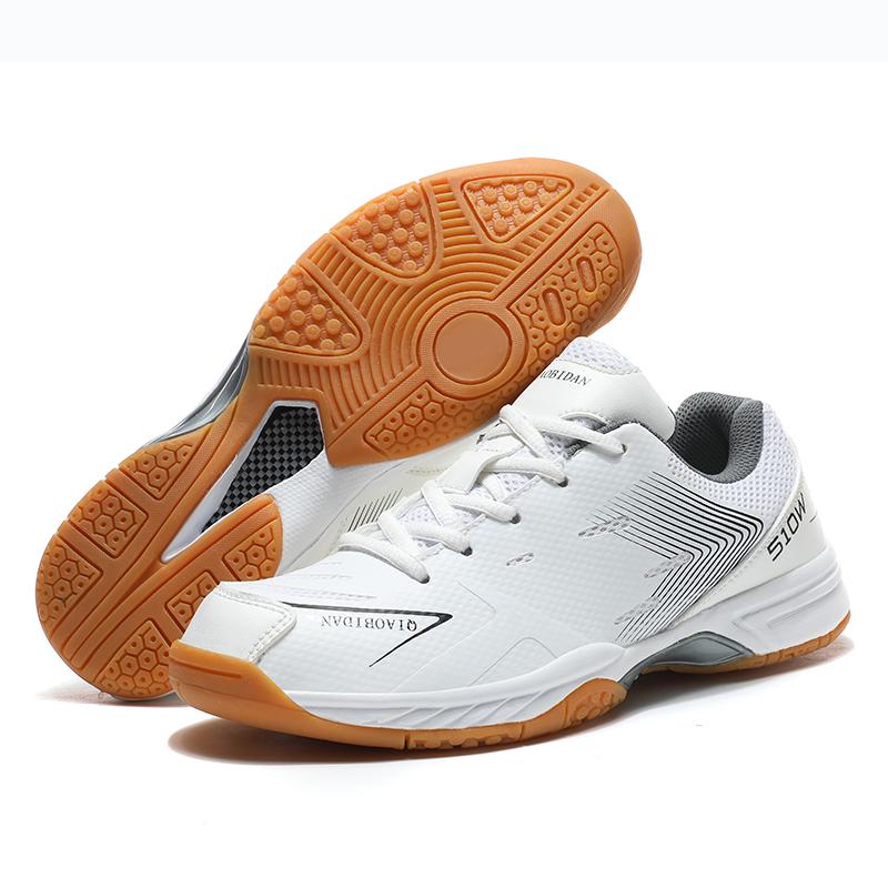 Mens Badminton Shoes Outdoor Anti-slip Sports Training Shoes Men and Women Sneakers Comfortable Lace-up Tennis Shoes for Men