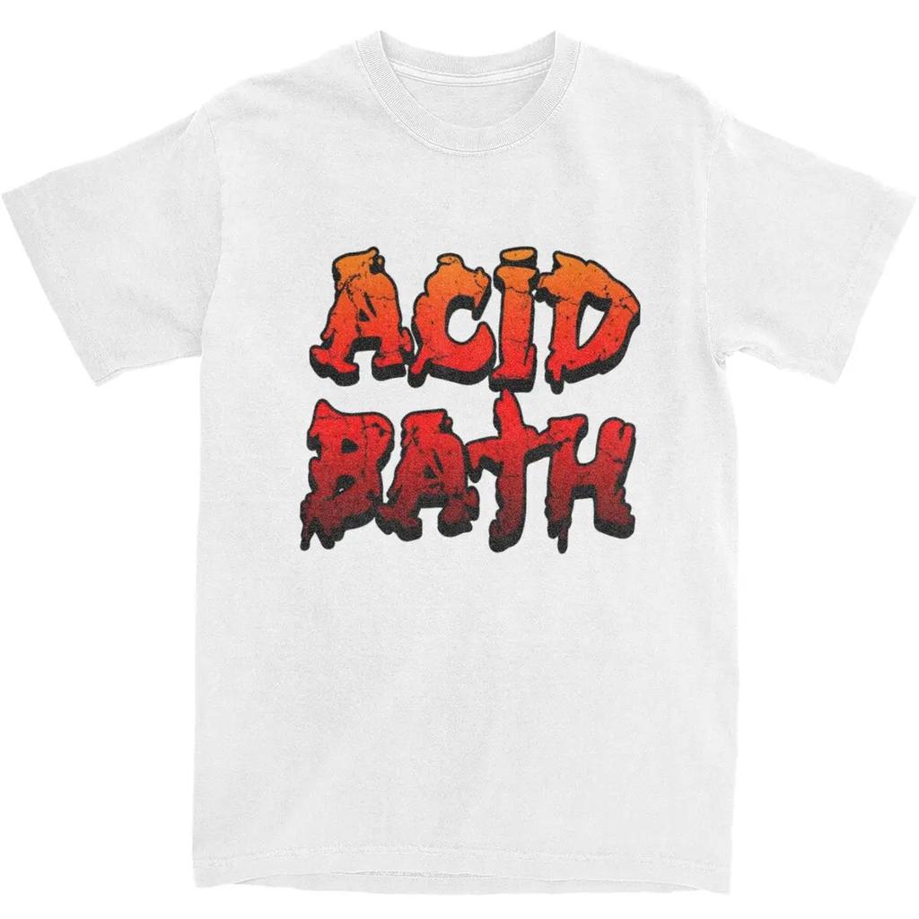 Смешные футболки Acid Bath Мужские Женские Хлопковые Грязевой Металл Группа Футболка Графическая Печать Одежда - Мужская Летняя Хлопковая Графи...