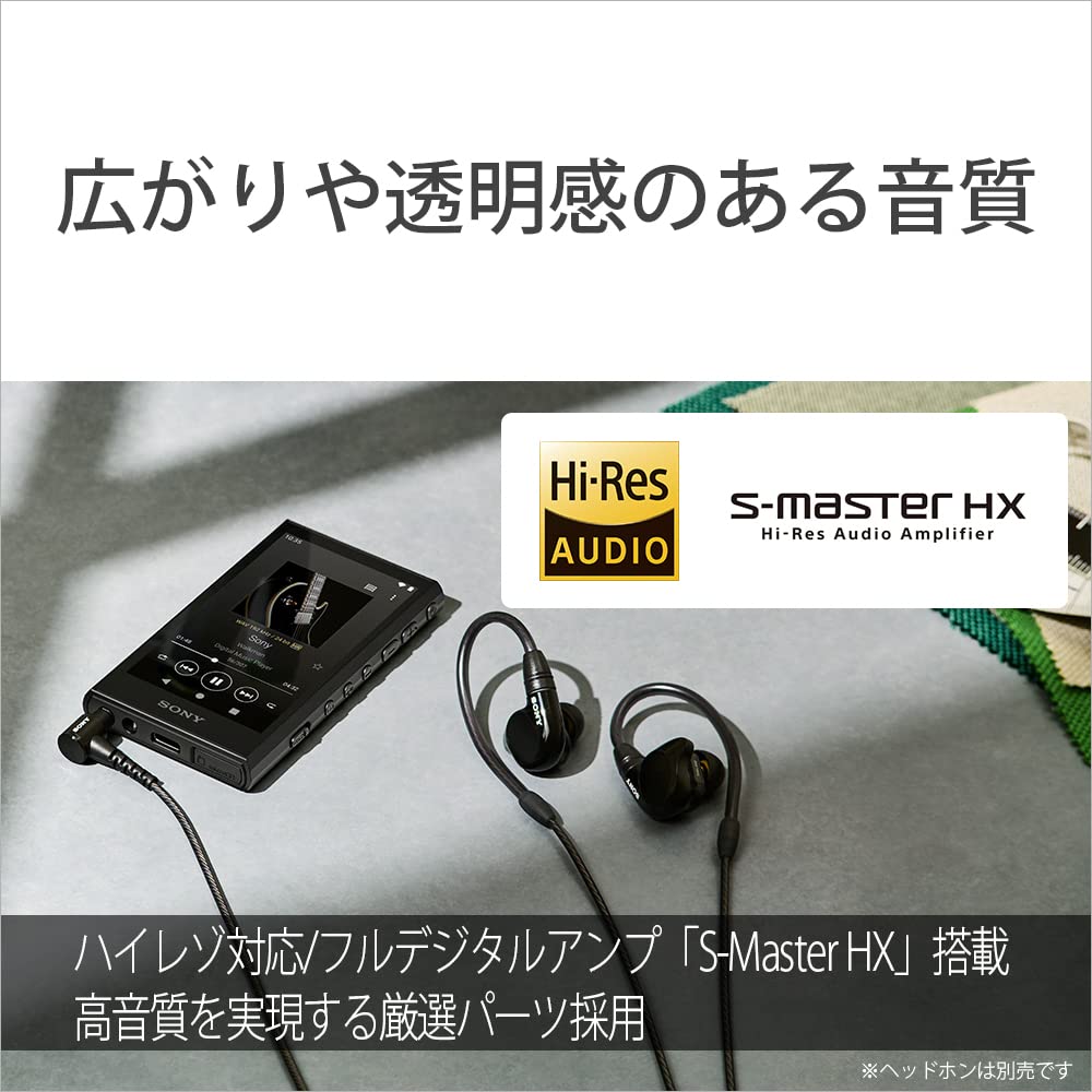 Sony Walkman 32 ГБ Серия A300 Стриминг LDAC HD Кодек MP3 Карта microSD Сенсорный До 36 часов непрерывного 360 Reality Audio Синий LC NW-A306 Беспроводной,