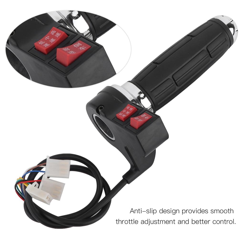 1 пара 3-скоростных ручек управления дроссельной заслонкой для электровелосипеда с передним и задним ходом