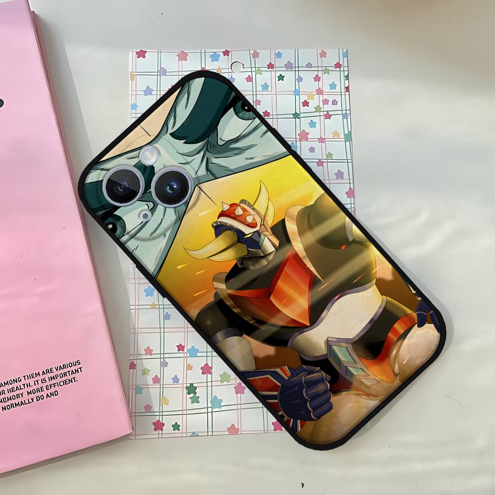 Чехол для телефона UFO Robot G-Goldoraks Черный корпус Для iPhone 17/16/15/13/14 Pro Max/ 11Plus/X/Xr/Xs Max/12mini Совместимые модели