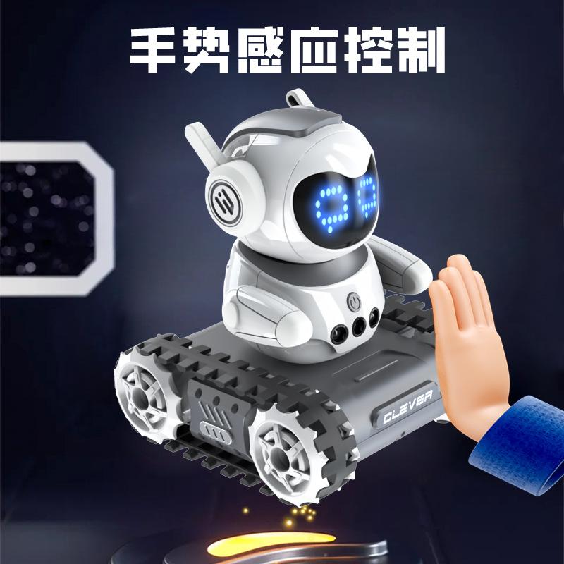 Remote Control Programming Robot Music Lighting Pattern Switching Intercom Crawler Intelligent Machine Gesture Toy