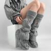 Sweet Cool Knitted Broken Hole Socks Subculture Ripped Foot Cover Fashion Knit Leg Warmer