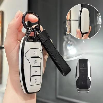Подходит для BYD TPU Автомобильный ключ Чайка/Дельфин/Цинь/Хань/Тан/Сун/SEAL U DM-i/ATTO03 Украшение для автомобильного ключа Полностью закрывающийся Защитный чехол