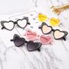 Diamond-Set Love Sunglasses, Sunglasses, Retro Sunglasses For Girls, Concave Shape, Noble Flash Diamonds