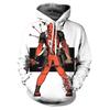 Men's Deadpool Sweatshirts Long Sleeve Hooded Coat Pullover Hoodies With Superhero Design