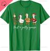 Just A Jolly Cute Goose Funny Merry Goosemas Christmas Xmas Tshir Couple Unisex And Unisex Short Sleeves Cotton Tee