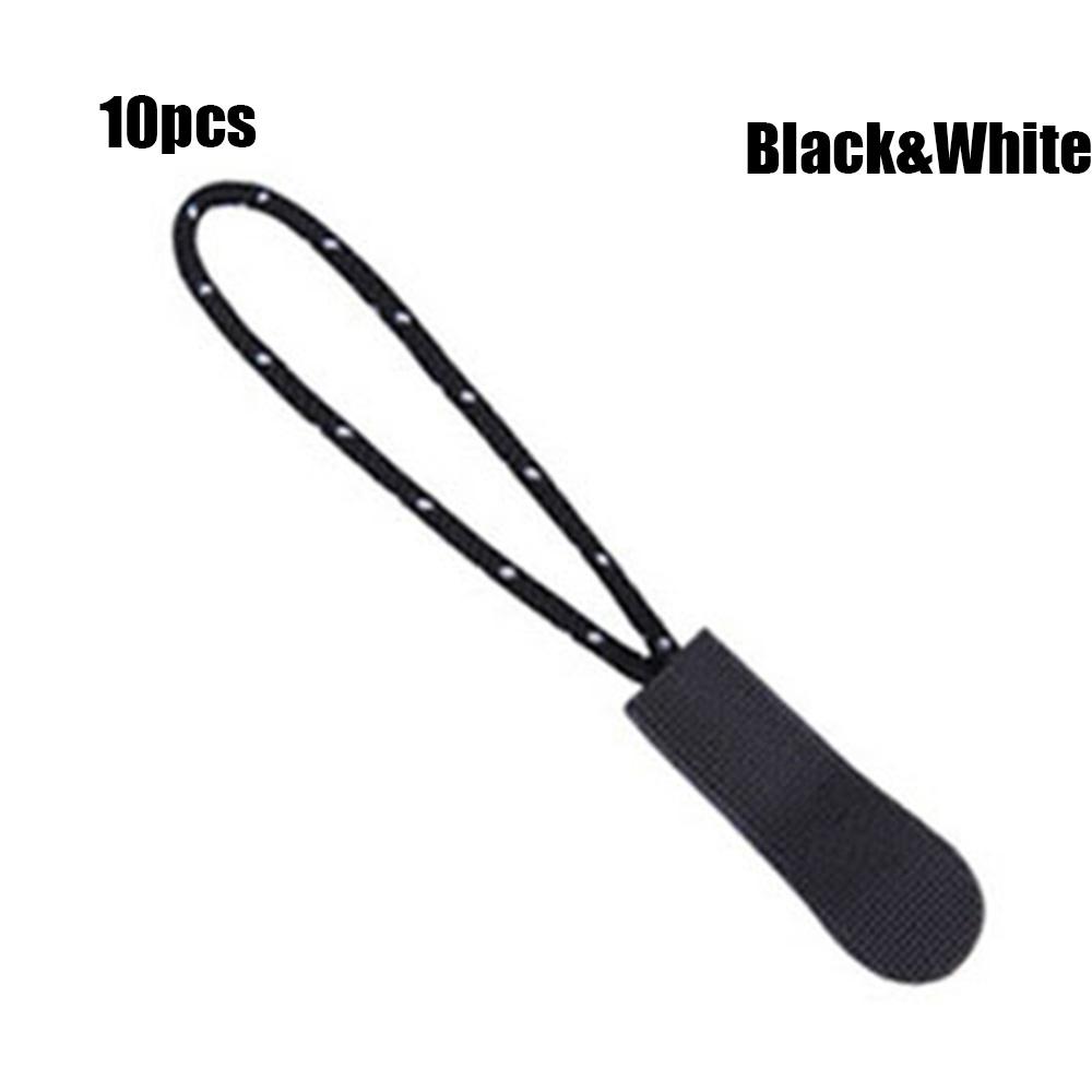 10 шт./упак. Запасной шнурок-бегунок для молнии рюкзака, куртки, веревочные pullers, зажим-пряжка для сумок, бегунок на молнии, чемодан, инструменты для дорожной одежды